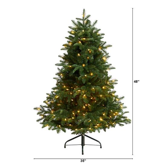 4ft. Pre-Lit South Carolina Spruce Artificial Christmas Tree, Clear Lights